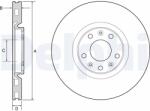 DELPHI Disc frana DELPHI BG4457 (BG4457) - fixbox