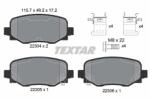 TEXTAR Set placute frana TEXTAR 2230401 (2230401)