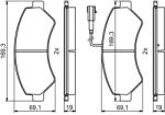 Bosch Set placute frana BOSCH 0 986 494 799 (0 986 494 799)
