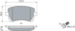 Bosch Set placute frana BOSCH 0 986 494 303 (0 986 494 303)