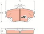 TRW Set placute frana TRW GDB1332 (GDB1332)