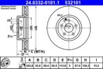 ATE Disc frana fata PowerDisc Mercedes Clasa E W212 ATE 24.0332-0101.1 (24.0332-0101.1)