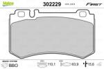 VALEO Set placute frana VALEO 302229 (302229)