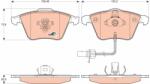 TRW Set placute frana TRW GDB1617 (GDB1617)