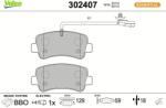 VALEO Set placute frana VALEO 302407 (302407)