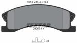 TEXTAR Set placute frana TEXTAR 2408301 (2408301) - fixbox