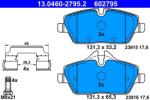 ATE Set placute frana ATE 13.0460-2795.2 (13.0460-2795.2)