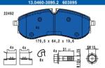 ATE Set placute frana ATE 13.0460-3895.2 (13.0460-3895.2)