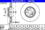 ATE Disc frana fata Renault Grand Scénic II, Scénic II ATE 24.0124-0191.1 (24.0124-0191.1)