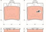 TRW Set placute frana TRW GDB1421 (GDB1421)
