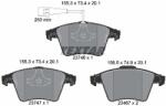 TEXTAR Set placute frana, frana disc TEXTAR 2374602 - fixbox