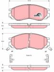 TRW Set placute frana TRW GDB1286 (GDB1286)