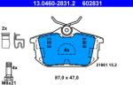 ATE Set placute frana ATE 13.0460-2831.2 (13.0460-2831.2)