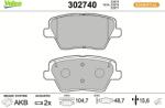 VALEO Set placute frana VALEO 302740 (302740)