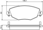 Bosch Set placute frana BOSCH 0 986 495 230 (0 986 495 230)
