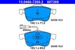 ATE Set placute frana ATE 13.0460-7269.2 (13.0460-7269.2)