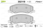 VALEO Set placute frana VALEO 302119 (302119)