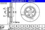 ATE Disc frana fata Honda Accord VIII ATE 24.0125-0211.1 (24.0125-0211.1)