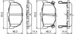 Bosch Set placute frana BOSCH 0 986 424 418 (0 986 424 418)