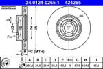 ATE Disc frana fata Mercedes Clasa A W177, CLA C118 ATE 24.0124-0265.1 (24.0124-0265.1)