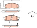 TRW Set placute frana TRW GDB2124 (GDB2124)