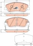TRW Set placute frana TRW GDB3418 (GDB3418)