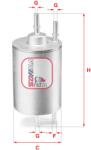 SOFIMA Filtru combustibil SOFIMA S 1958 B (S 1958 B) - fixbox