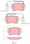 TRW Set placute frana TRW GDB1508 (GDB1508)