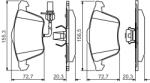 Bosch Set placute frana BOSCH 0 986 495 272 (0 986 495 272)