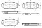 NIPPARTS Set placute frana NIPPARTS N3600335 (N3600335)