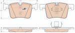 TRW Set placute frana axa fata TRW GDB1942 (GDB1942)