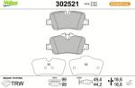 VALEO Set placute frana VALEO 302521 (302521)