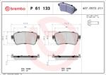 BREMBO Set placute frana BREMBO P 61 133 (P 61 133)