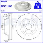 DELPHI Disc frana DELPHI BG5114C (BG5114C) - fixbox