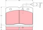 TRW Set placute frana TRW GDB478 (GDB478)