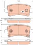 TRW Set placute frana TRW GDB1784 (GDB1784)