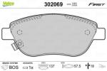 VALEO Set placute frana VALEO 302069 (302069)