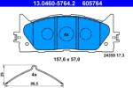 ATE Set placute frana ATE 13.0460-5764.2 (13.0460-5764.2)