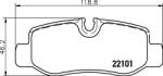 TEXTAR Set placute frana TEXTAR 2210101 (2210101) - fixbox