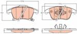 TRW Set placute frana TRW GDB2092 (GDB2092)