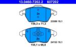 ATE Set placute frana ATE 13.0460-7202.2 (13.0460-7202.2)