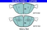 ATE Set placute frana ATE 13.0470-7239.2 (13.0470-7239.2)