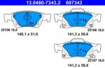 ATE Set placute frana ATE 13.0460-7343.2 (13.0460-7343.2)