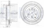 DELPHI Disc frana DELPHI BG3925C (BG3925C) - fixbox