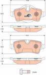 TRW Set placute frana TRW GDB1766 (GDB1766)