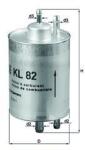 MAHLE Filtru combustibil MAHLE KL 82 - fixbox