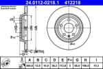 ATE Disc frana spate Audi A5, A4 B9 ATE 24.0112-0218.1 (24.0112-0218.1)