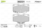 VALEO Set placute frana VALEO 302331 (302331)
