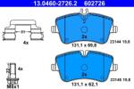 ATE Set placute frana ATE 13.0460-2726.2 (13.0460-2726.2) - fixbox