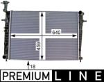 MAHLE Radiator, racire motor MAHLE CR 1333 000P (CR 1333 000P)